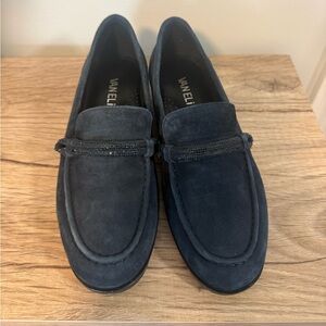 Vaneli Karida Women's Blue Suede Loafers Size 7